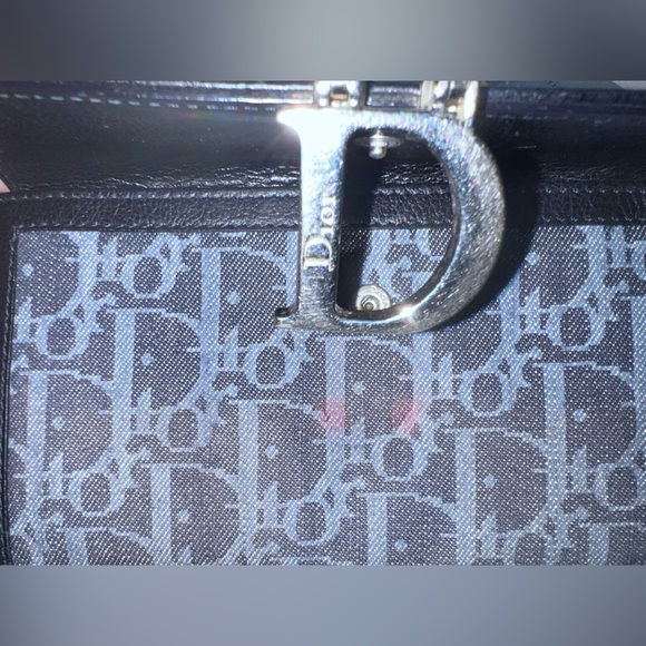 Authentic Vintage Christian Dior Canvas with Leather trim Continental Wallet - Picture 10 of 12